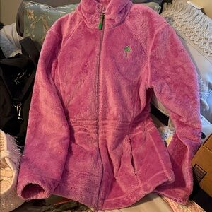 Lilly Pulitzer Pink Fleece Kids Puffer Jacket
